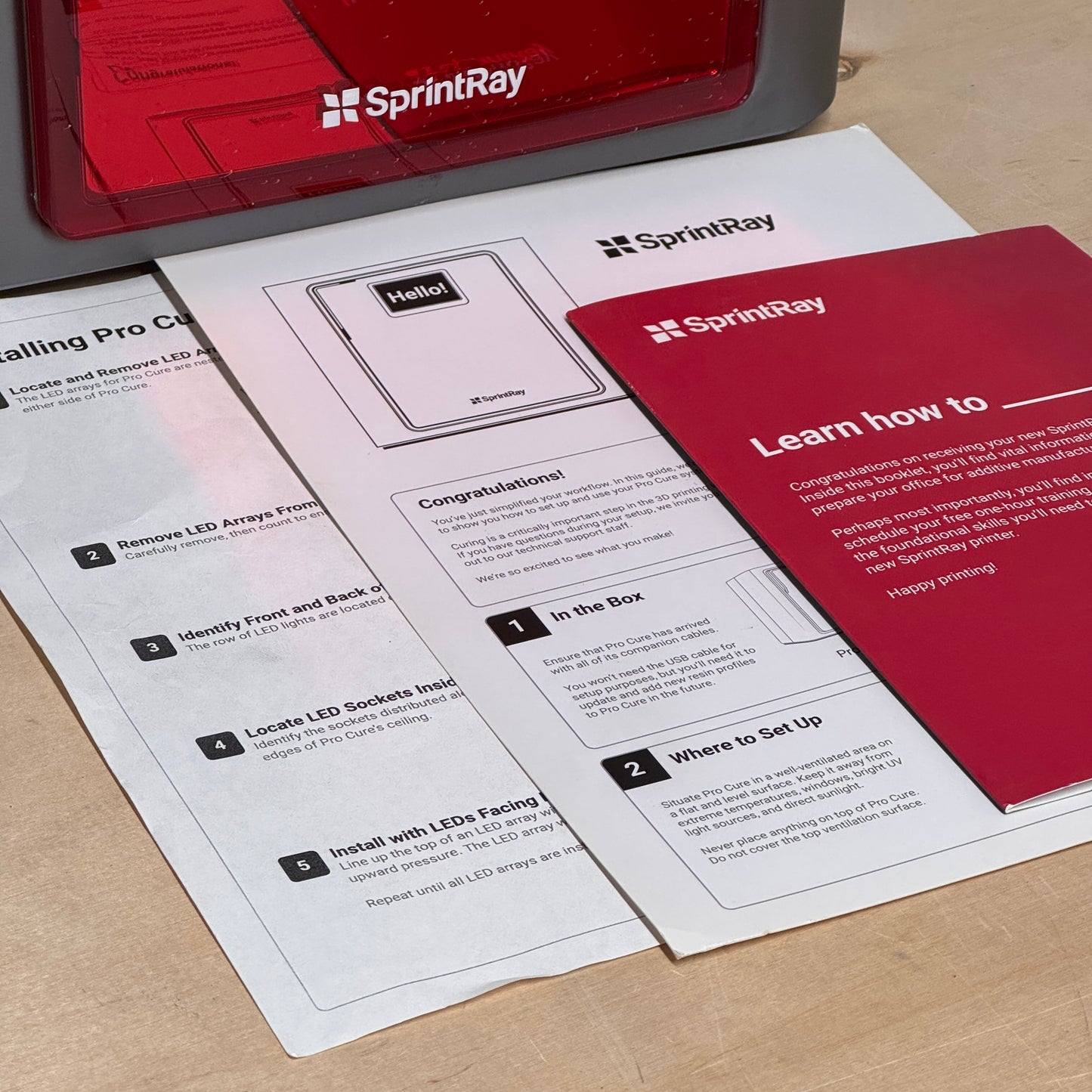 SprintRay ProCure Model SRP1811A Automated Post-Processing for 3D Printed Parts