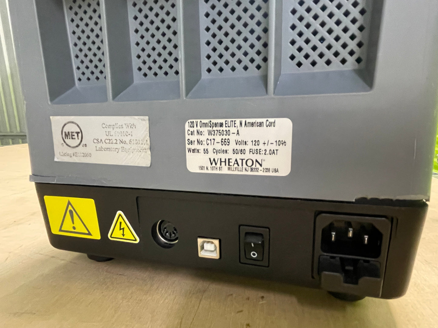 Wheaton OmniSpense ELITE Laboratory Pump W375030-A, 120V - Pre-Owned