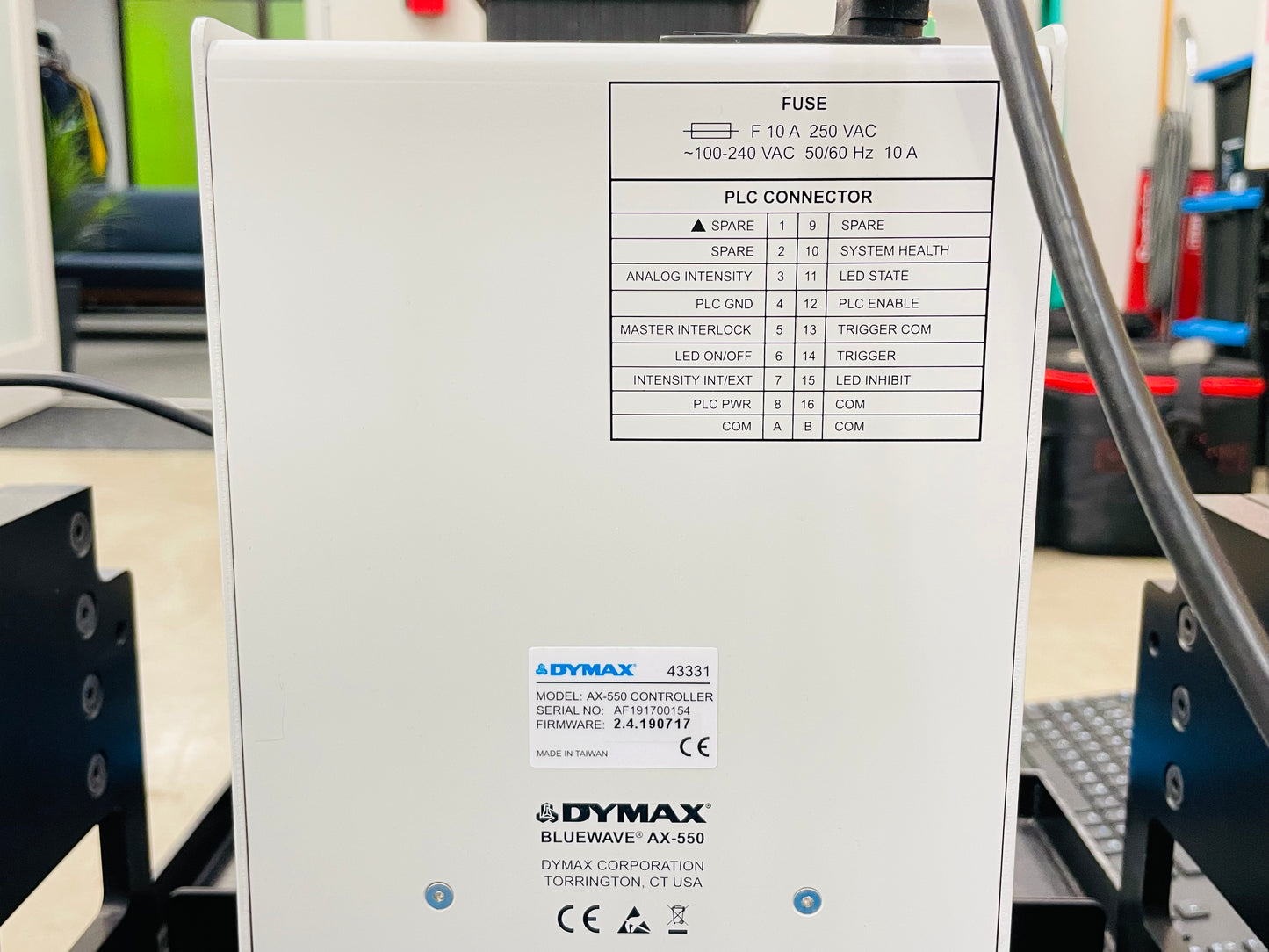 Dymax UVCS Light-Curing Conveyor System with BlueWave AX-550 Visicure Controller