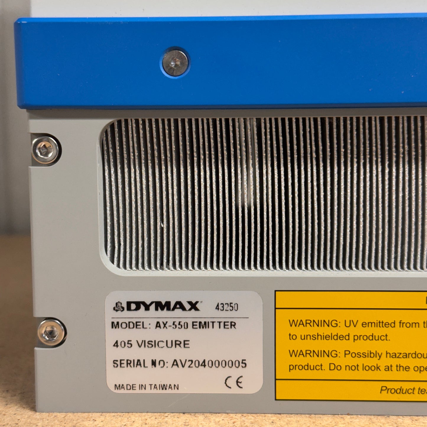 Dymax BlueWave AX-550 Controller with AX-550 Emitter 405 Visicure