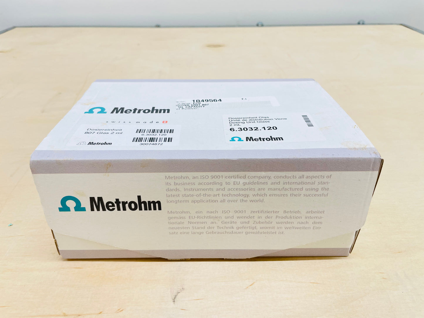 Brand New Metrohm 807 Dosing Unit, 2ml Capacity, P/N 6.3032.120 - In Box!