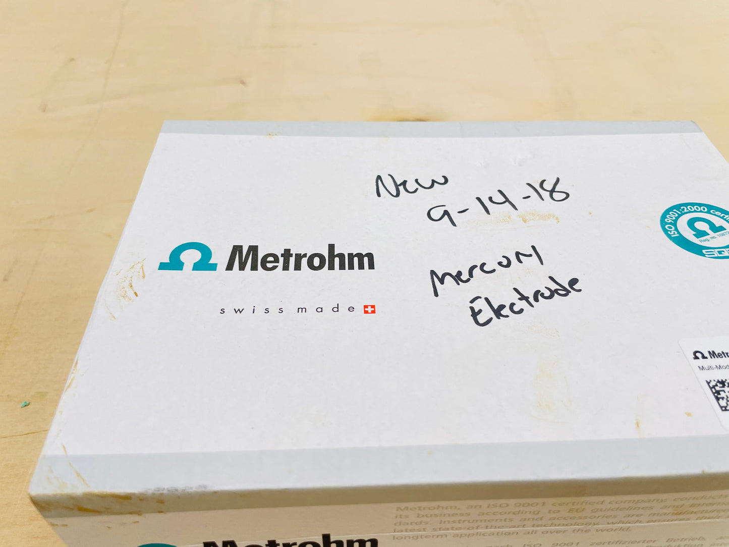 New Metrohm Multi-Mode Electrode Pro / Mercury Electrode, P/N 6.1246.120 In Box!