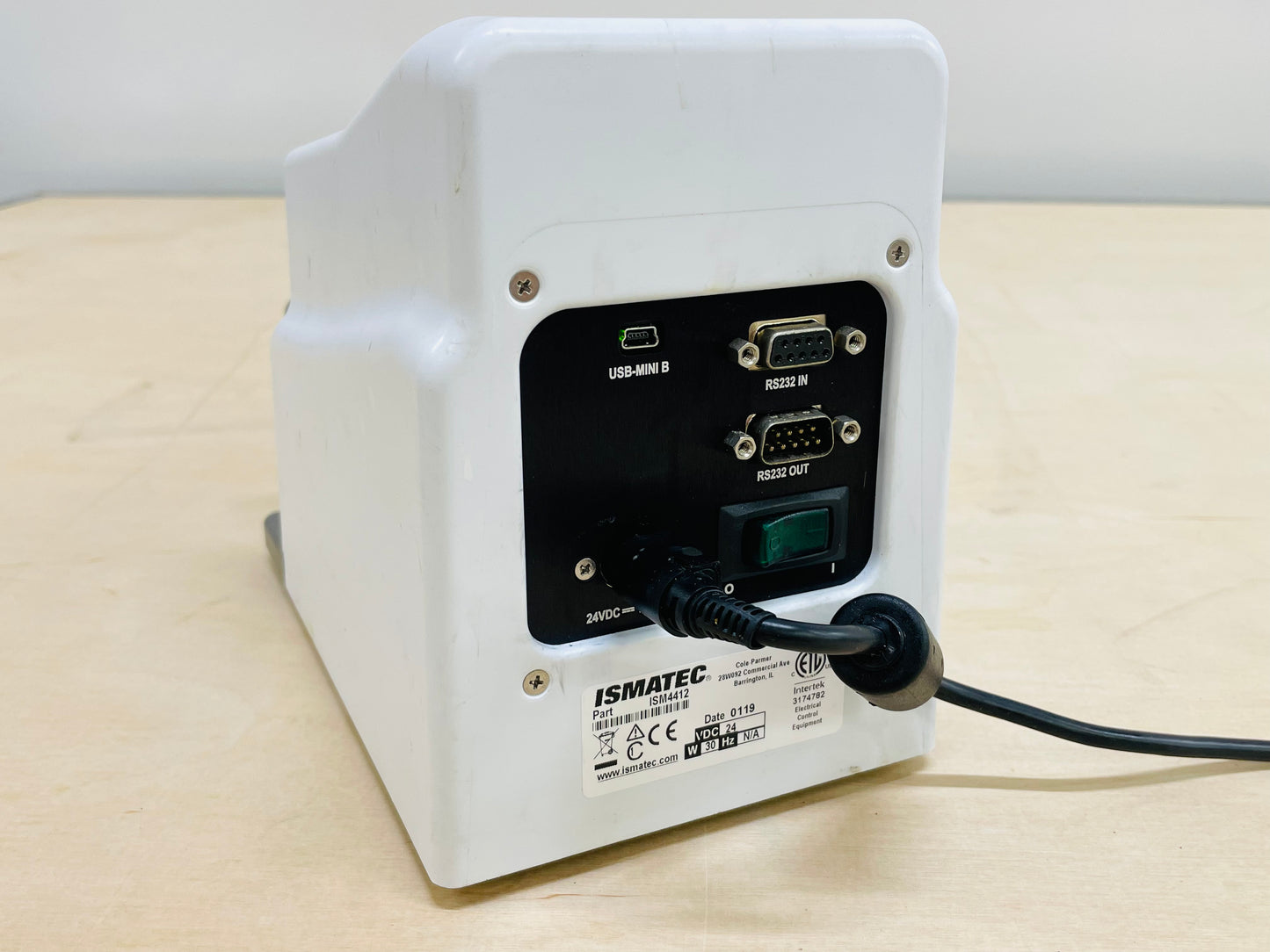 Ismatec Reglo ICC Peristaltic Pump, P/N ISM4412 - Cleaned & Fully Functional!